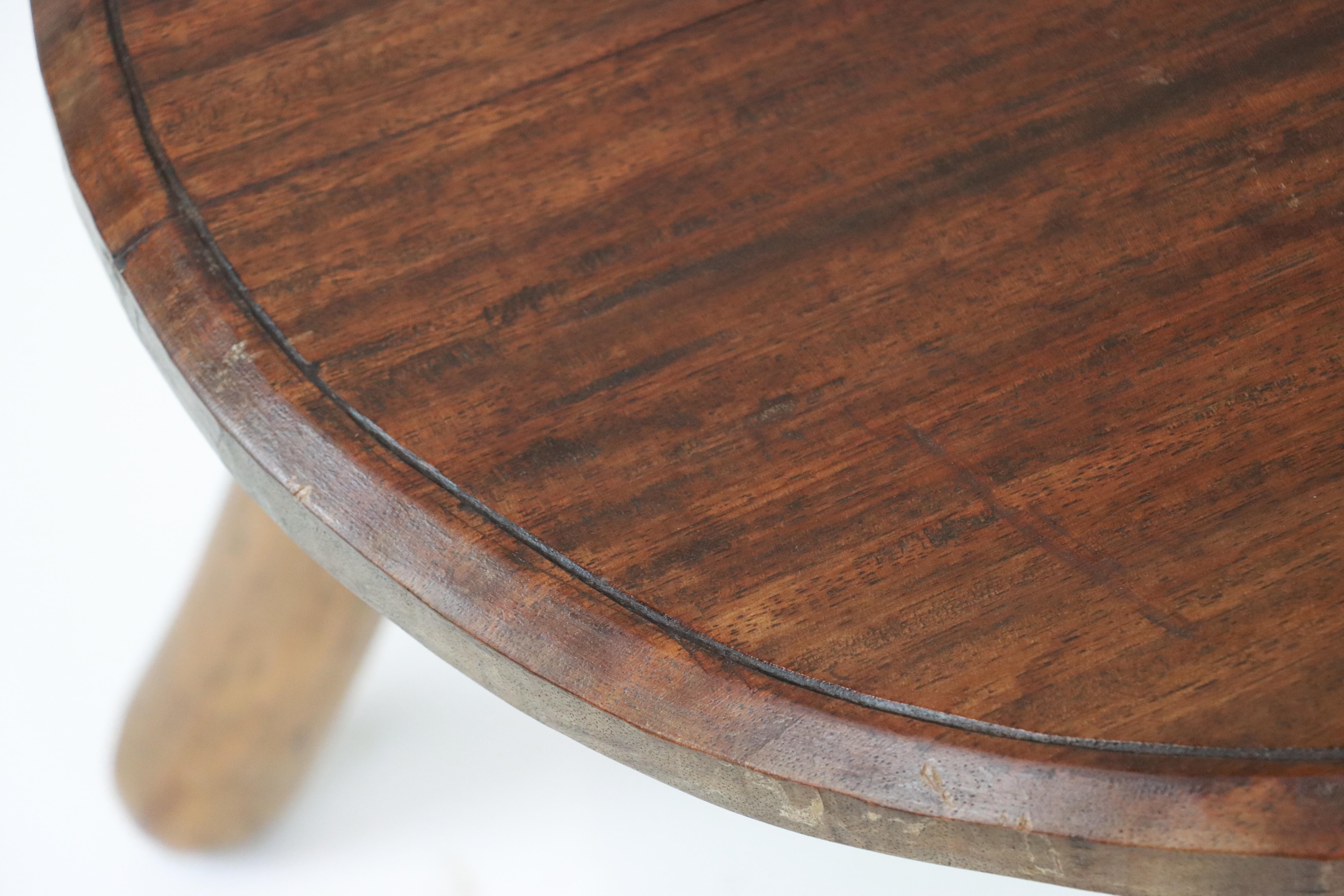 Antique French Tripod Stool In Good Condition For Sale In Calgary, Alberta