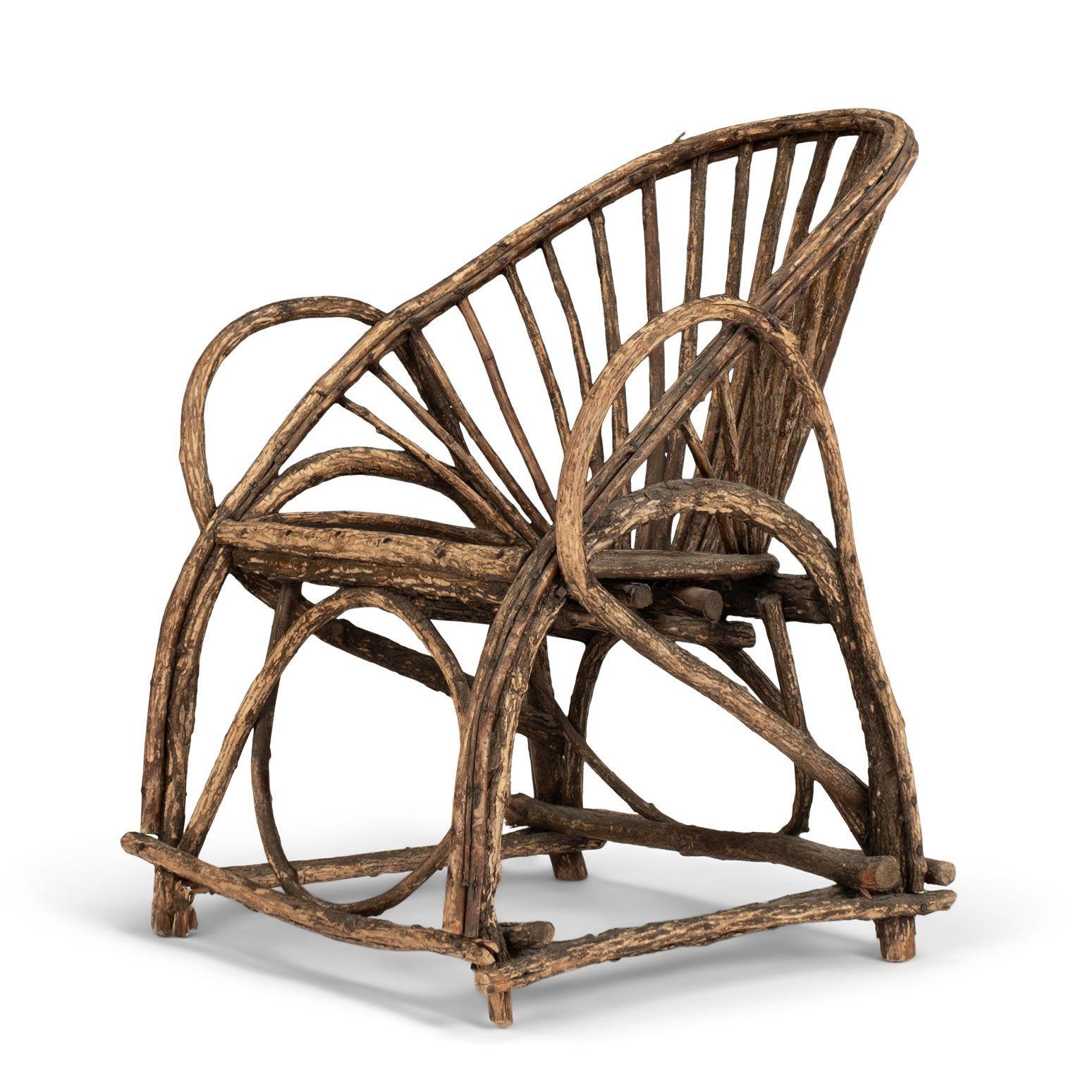 Chaise française ancienne Twig en vente 4