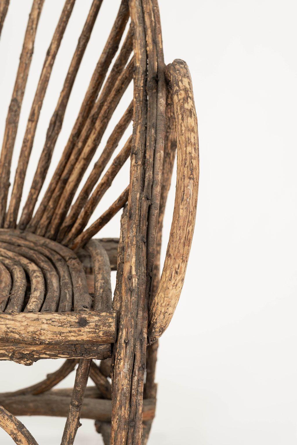 Chaise française ancienne Twig en vente 7