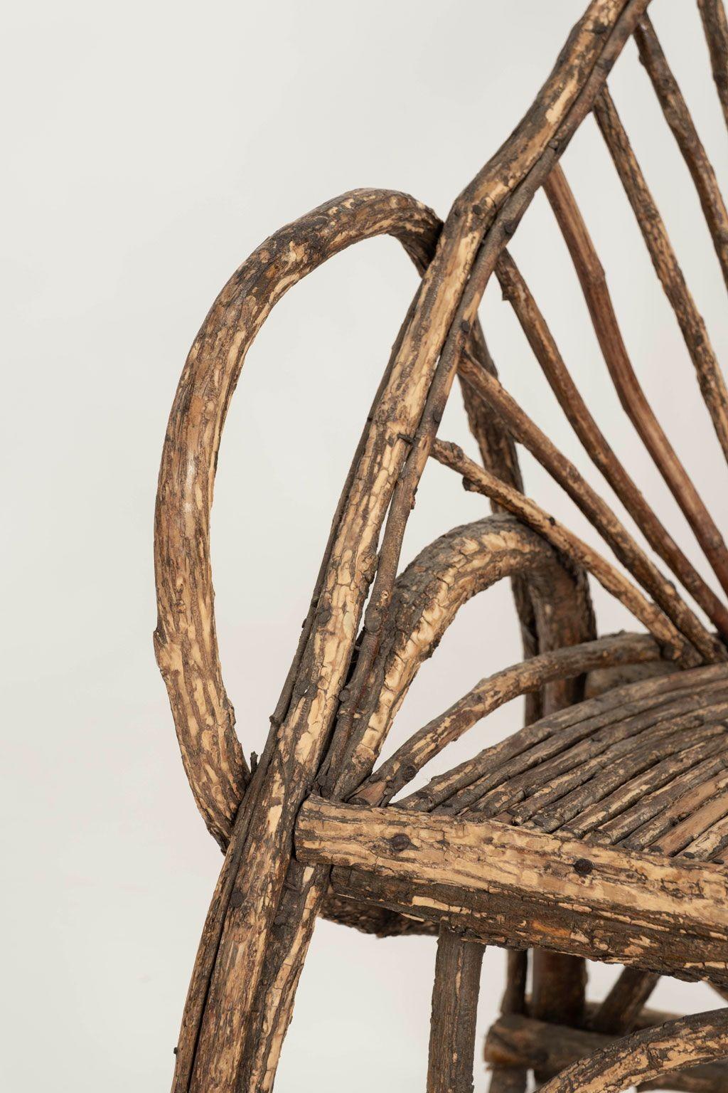 Chaise française ancienne Twig en vente 8