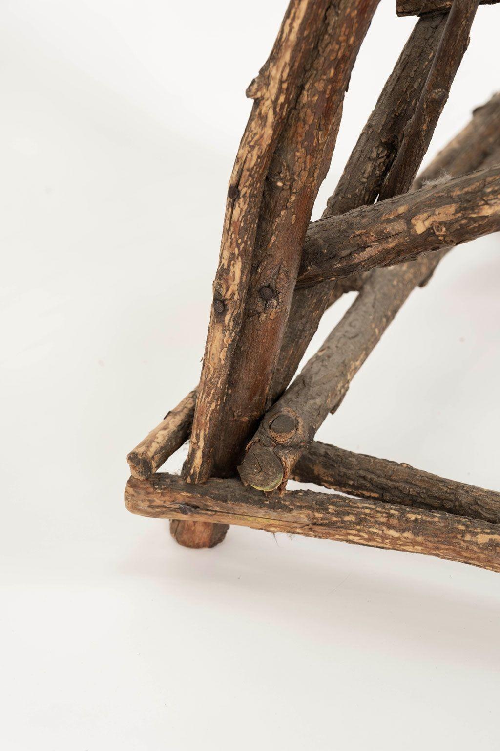 Chaise française ancienne Twig Bon état - En vente à Houston, TX