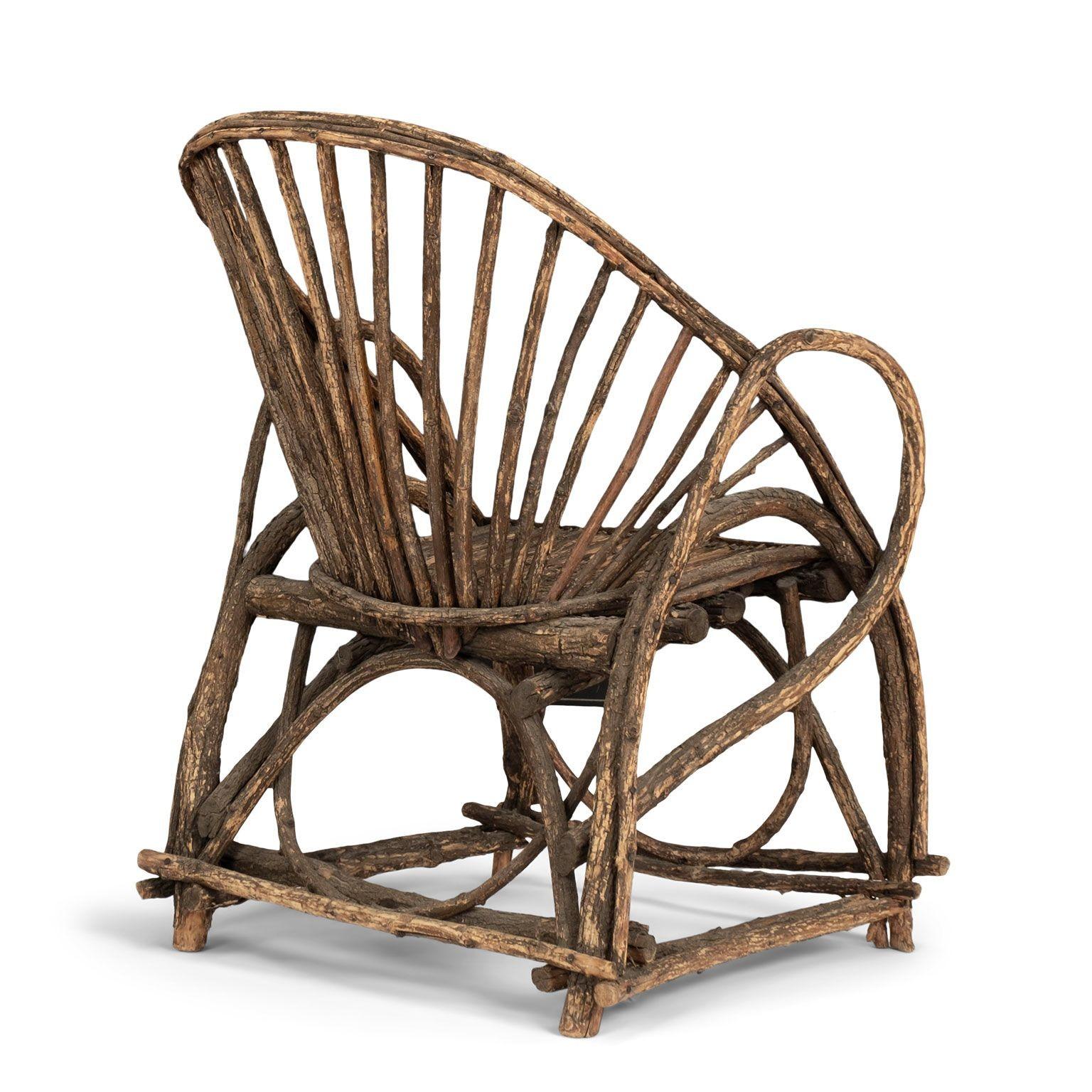 20ième siècle Chaise française ancienne Twig en vente