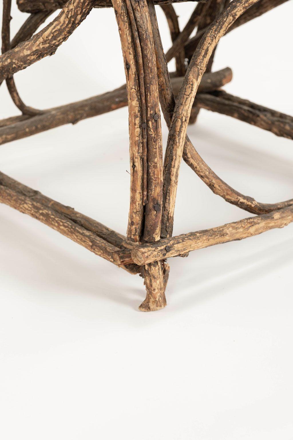 Fer Chaise française ancienne Twig en vente