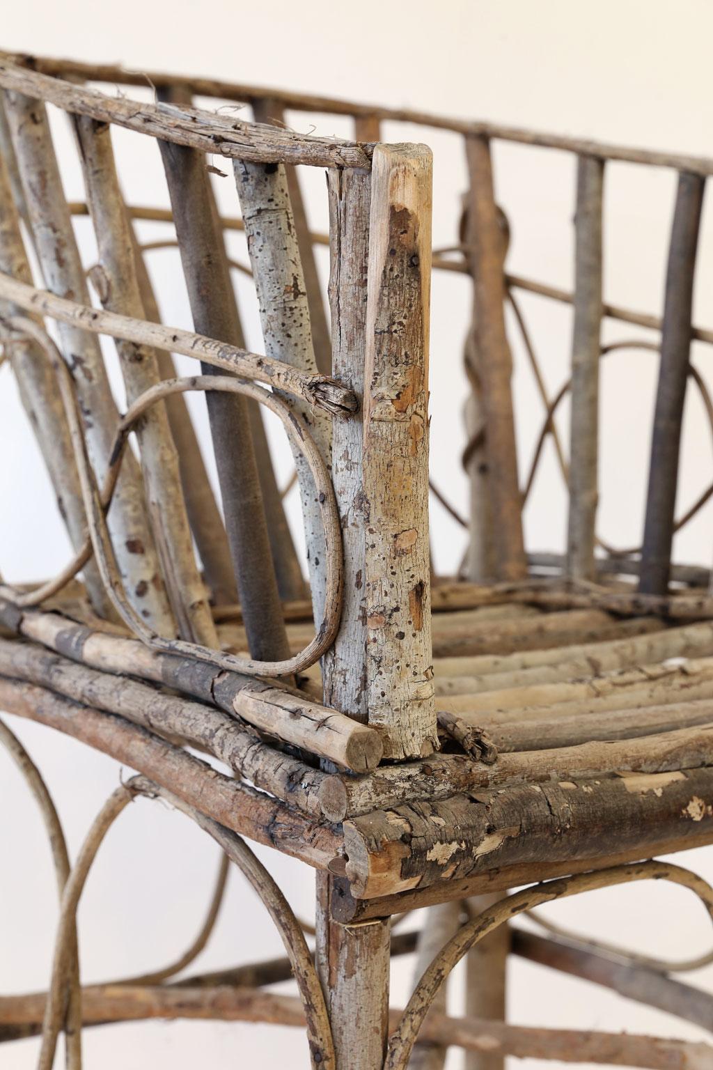 Antique Rustic French Twig Chair In Good Condition In Houston, TX