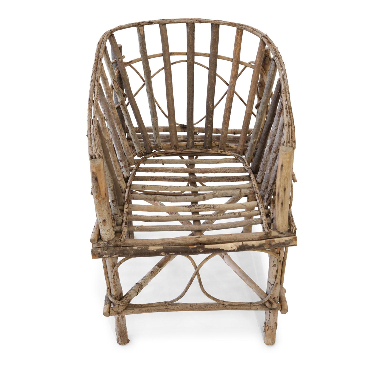 19th Century Antique Rustic French Twig Chair