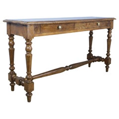 Antique French Two-Drawer Oak Server
