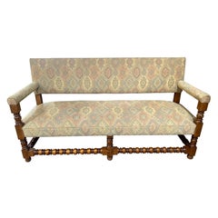 Antique French Upholstered Bench