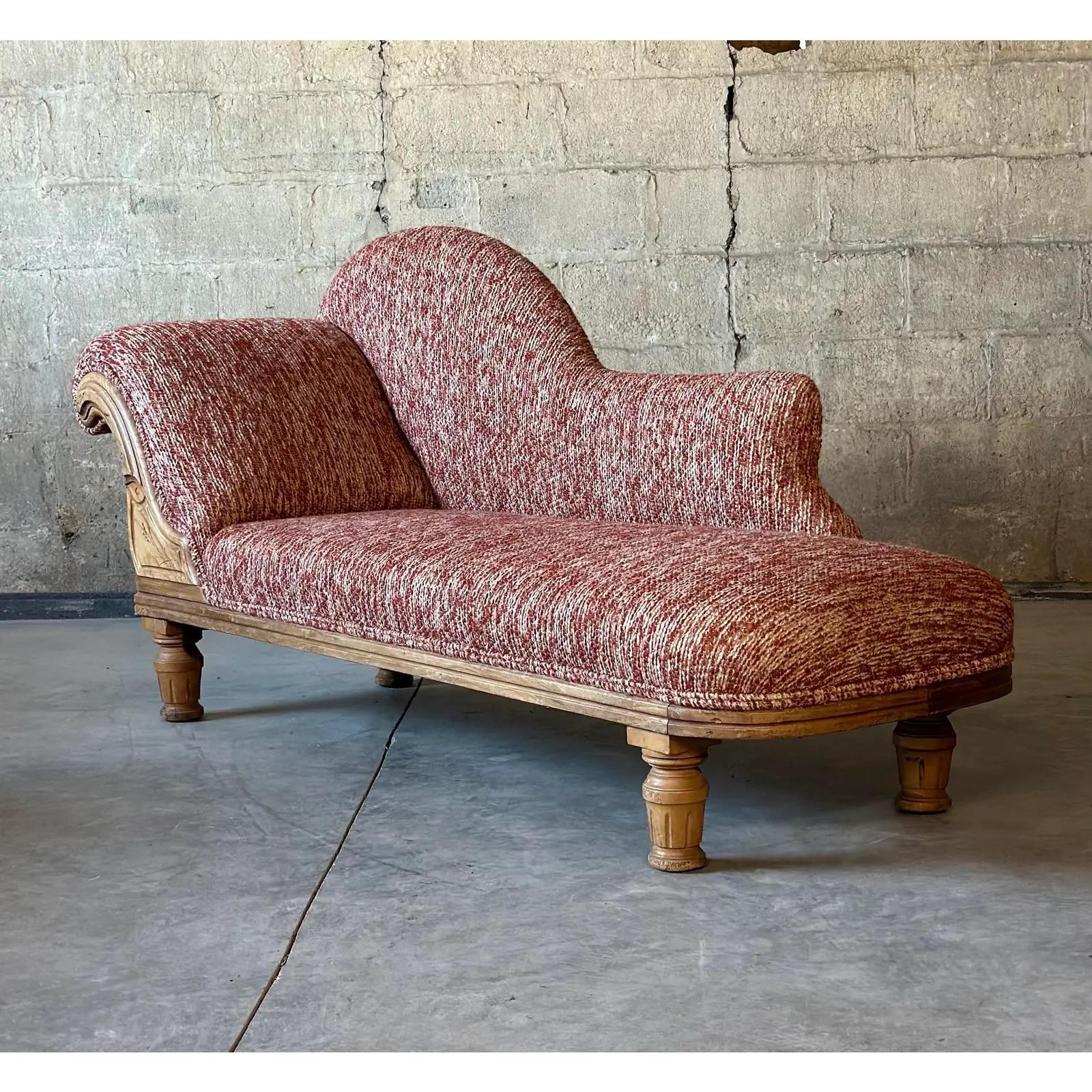 Art Deco Antique French Upholstered Day Bed