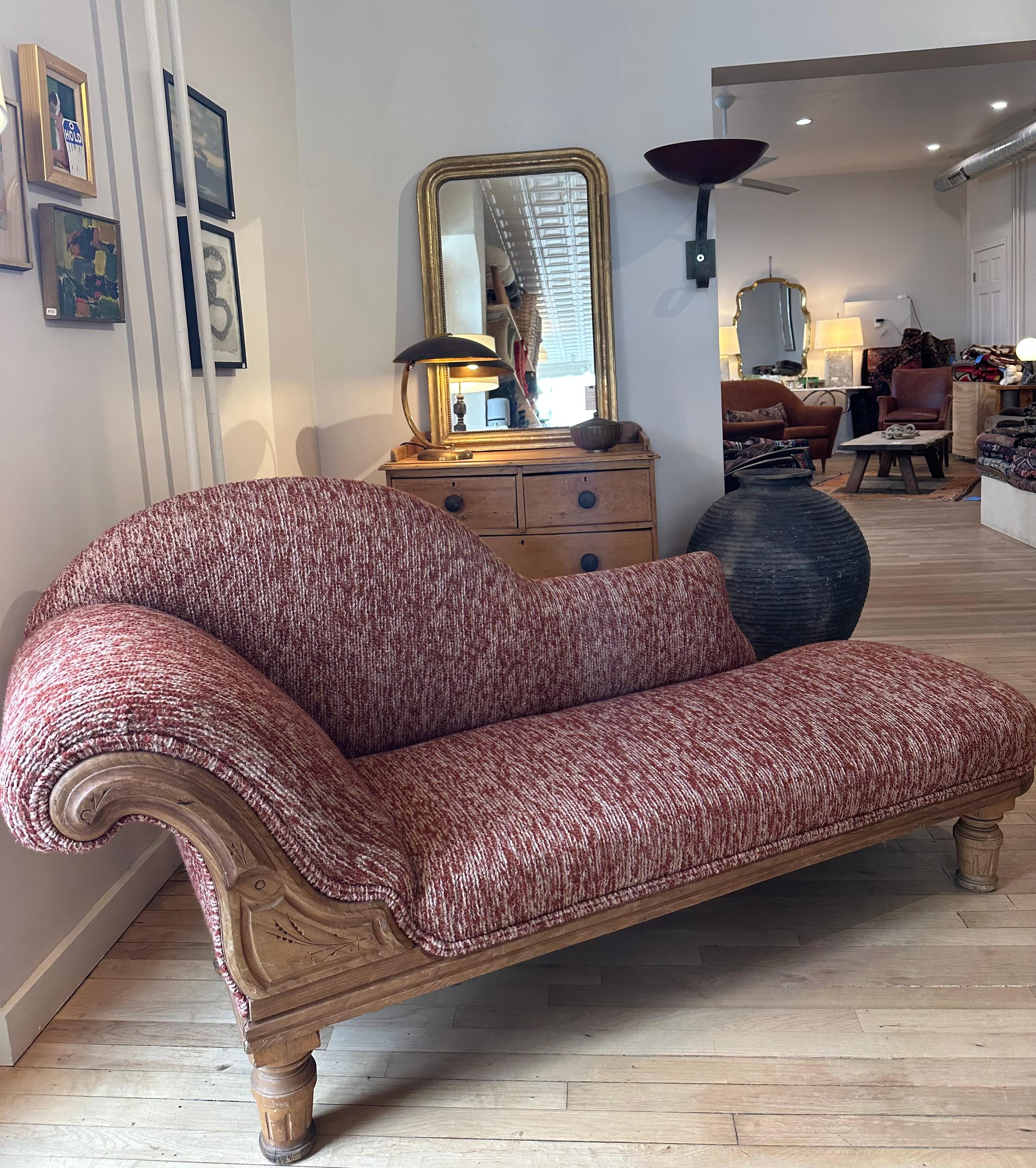 Antique French Upholstered Day Bed 3