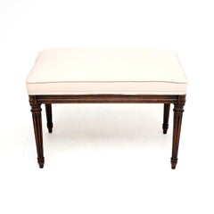Antique French Upholstered Stool