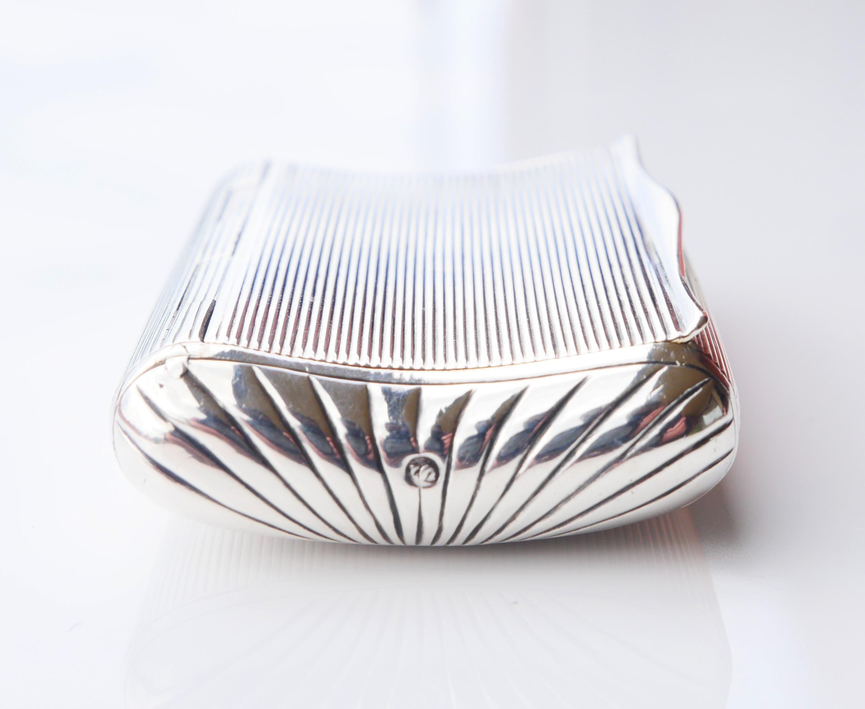 Caja de rapé para píldoras Antique French Plata 925 maciza / 94gr en venta 4