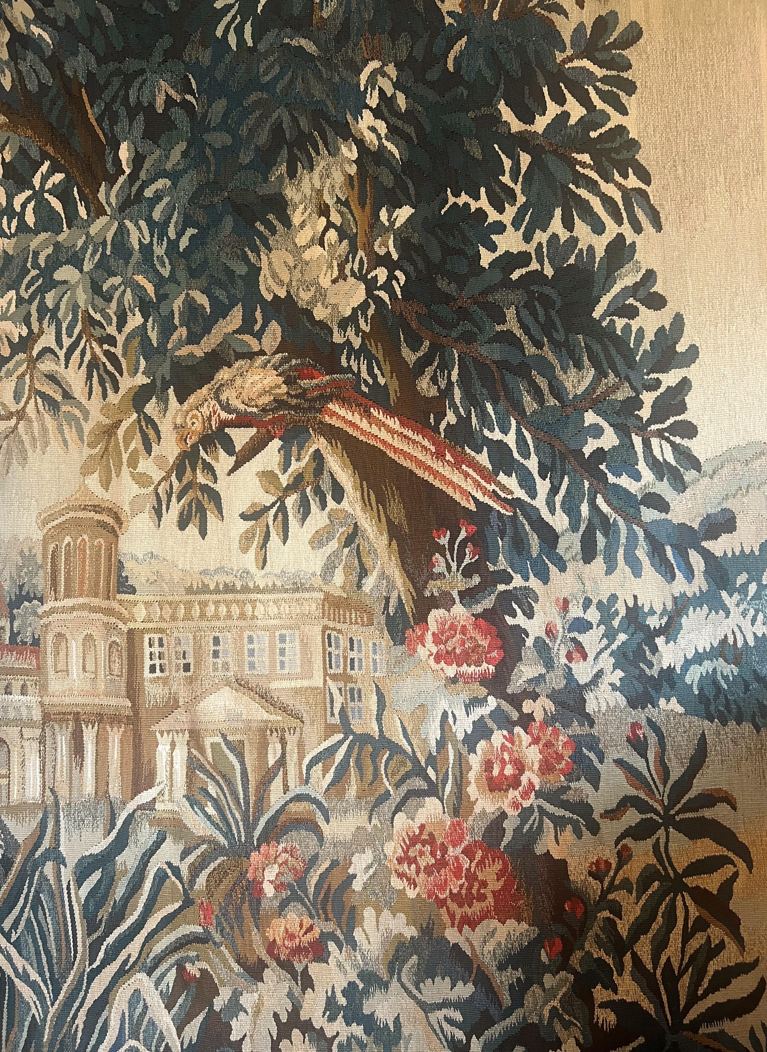 Tapisserie française ancienne de Verdure Bon état - En vente à Scottsdale, AZ