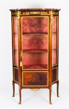 Antique French Vernis Martin Display Cabinet, 19th Century