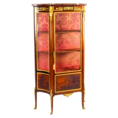 Antique French Vernis Martin Display Cabinet 19th Century