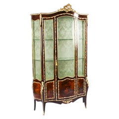 Antique French Vernis Martin Display Cabinet 19th Century