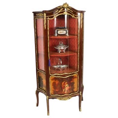 Antique French Vernis Martin Vetrine Vetrine Circa 1880 XIX secolo