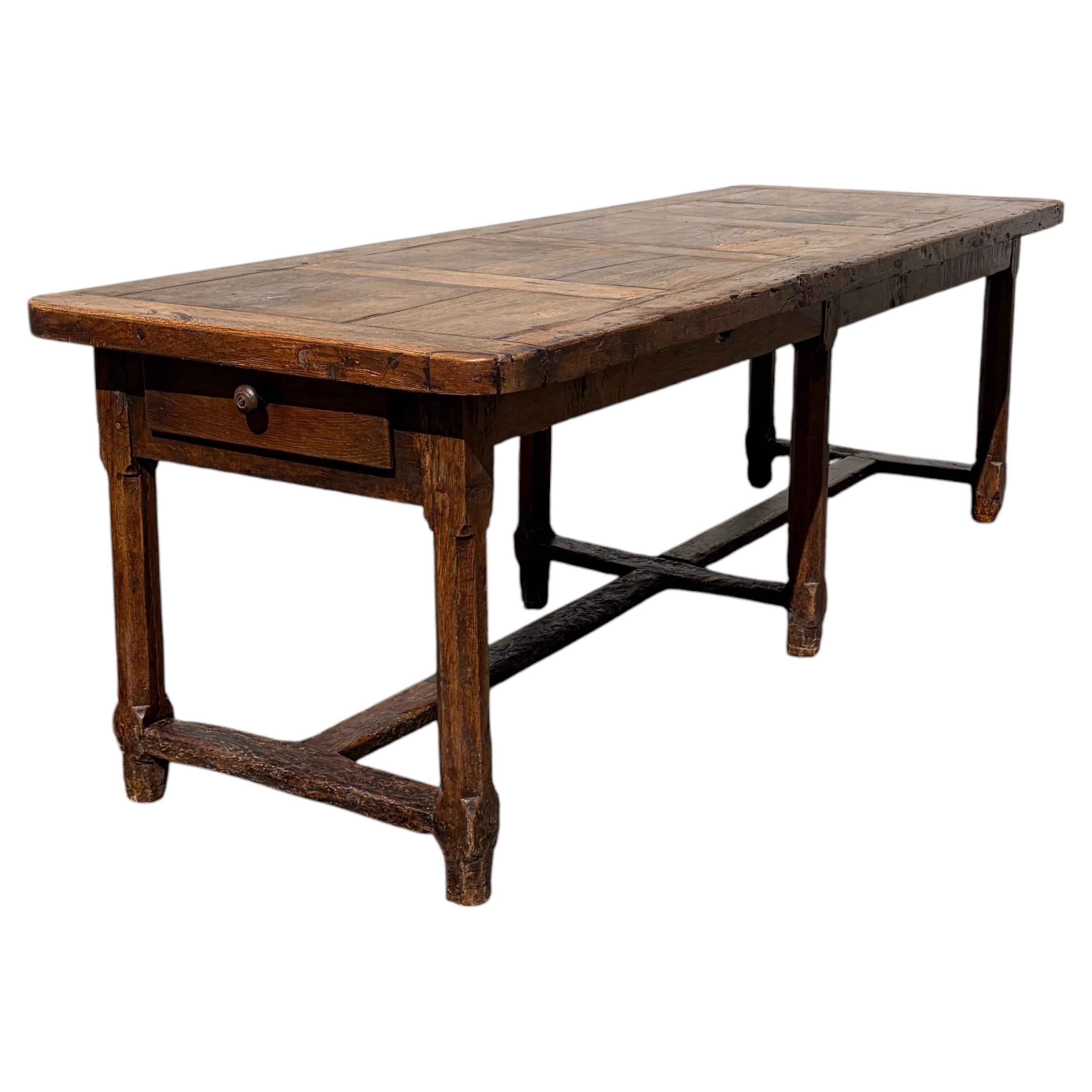 Antique French Very Large Farm Table Dining Table from Provence