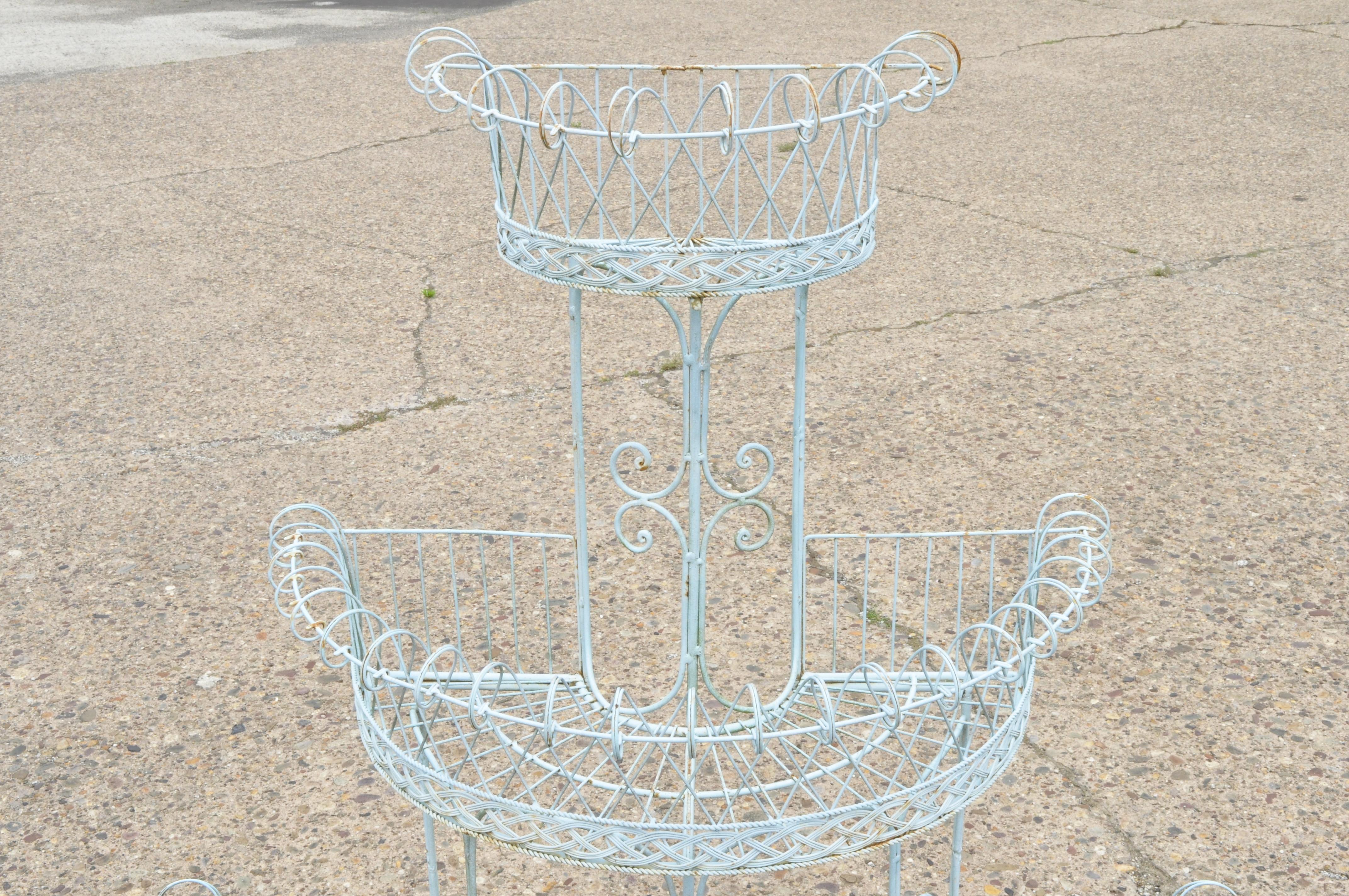 victorian wire plant stand