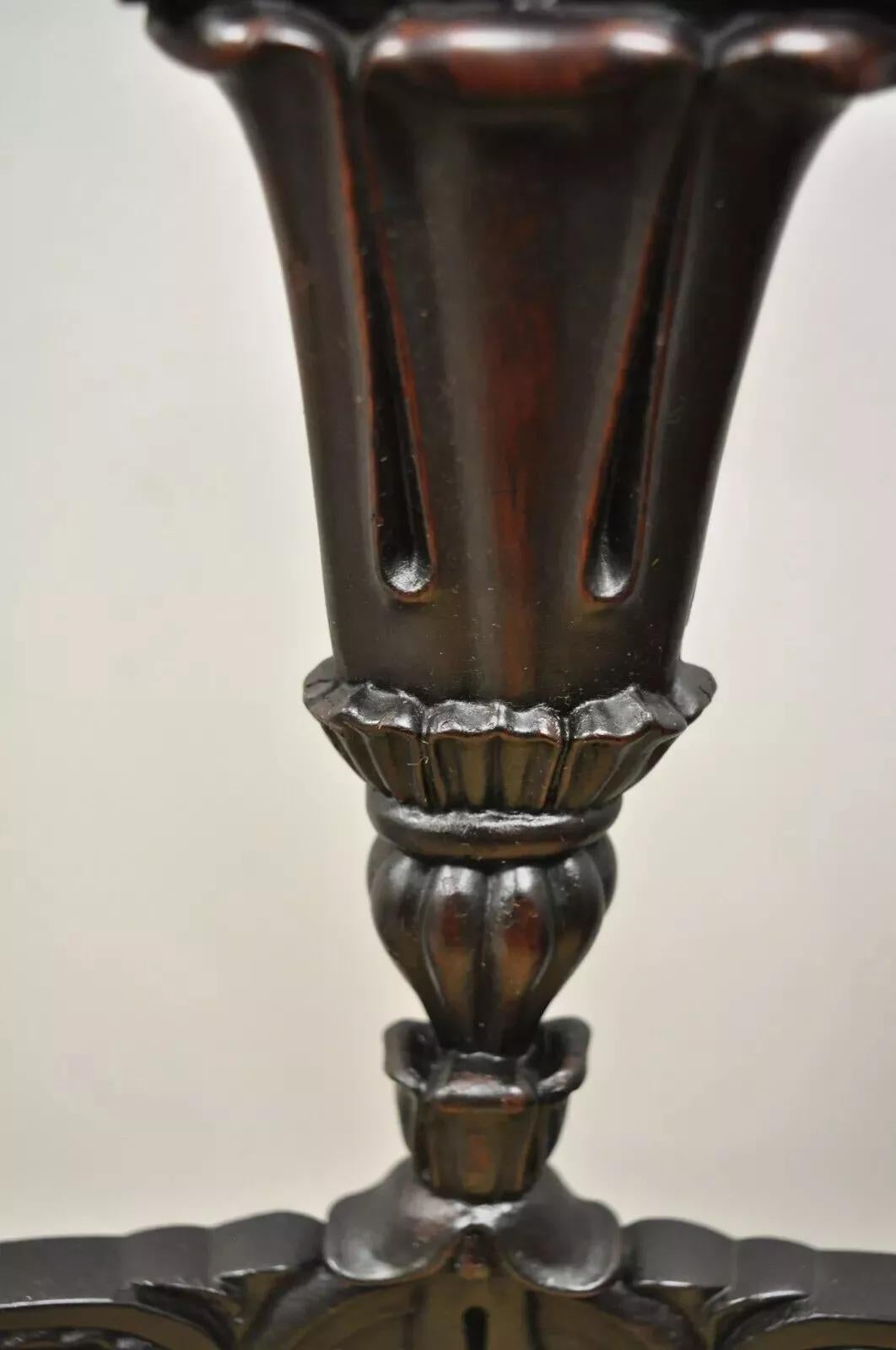 Antique French Victorian Carved Rosewood Small Petite Accent Side Chairs - Pair For Sale 2
