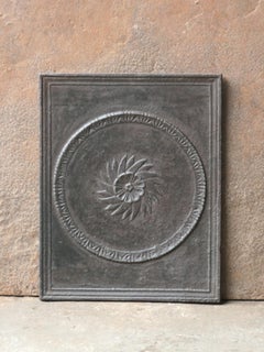 Antique French Victorian Fireback, 19th Century
