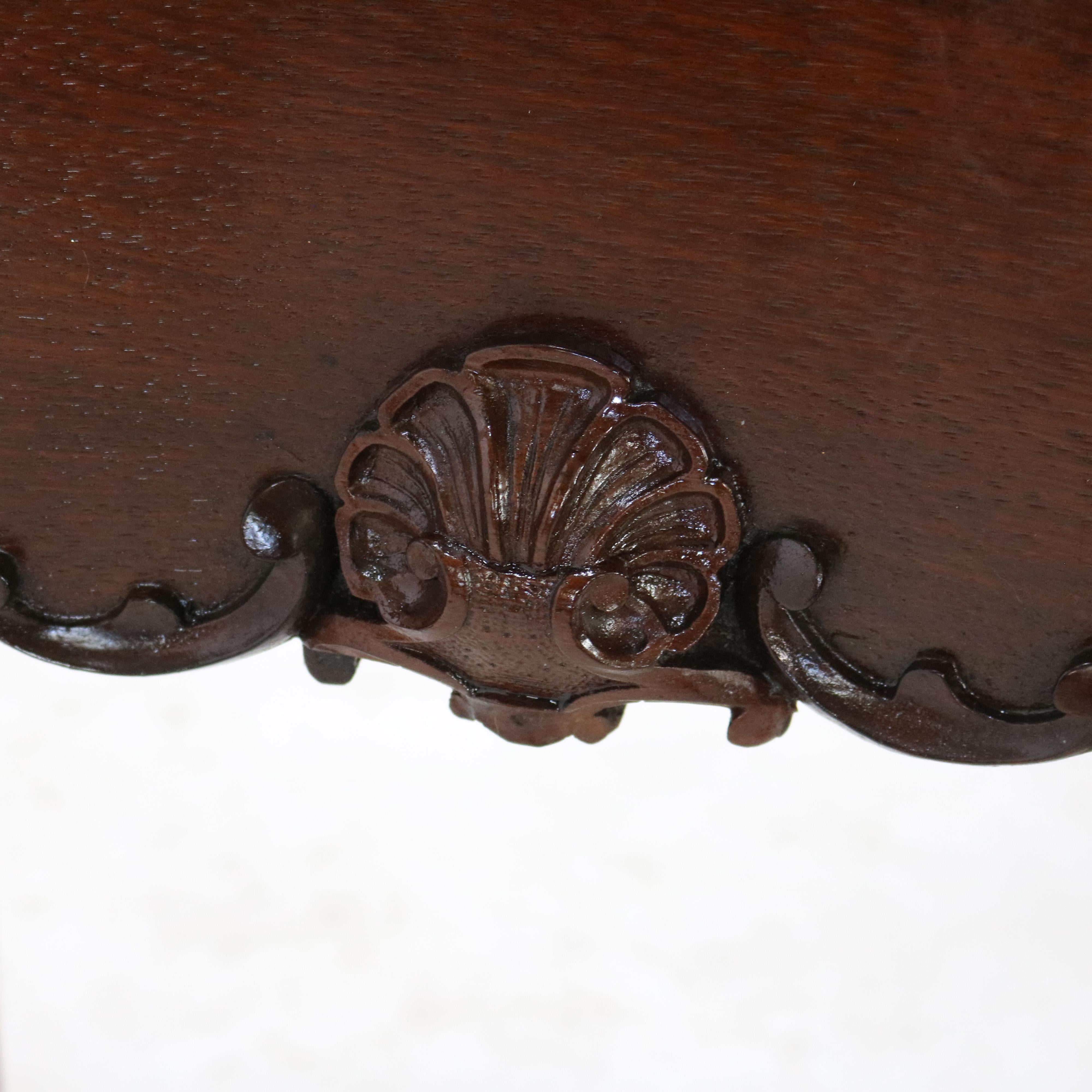 Antique French Victorian Louis XV Style Rosewood Mirrored Vanity C1880 in vendita 5