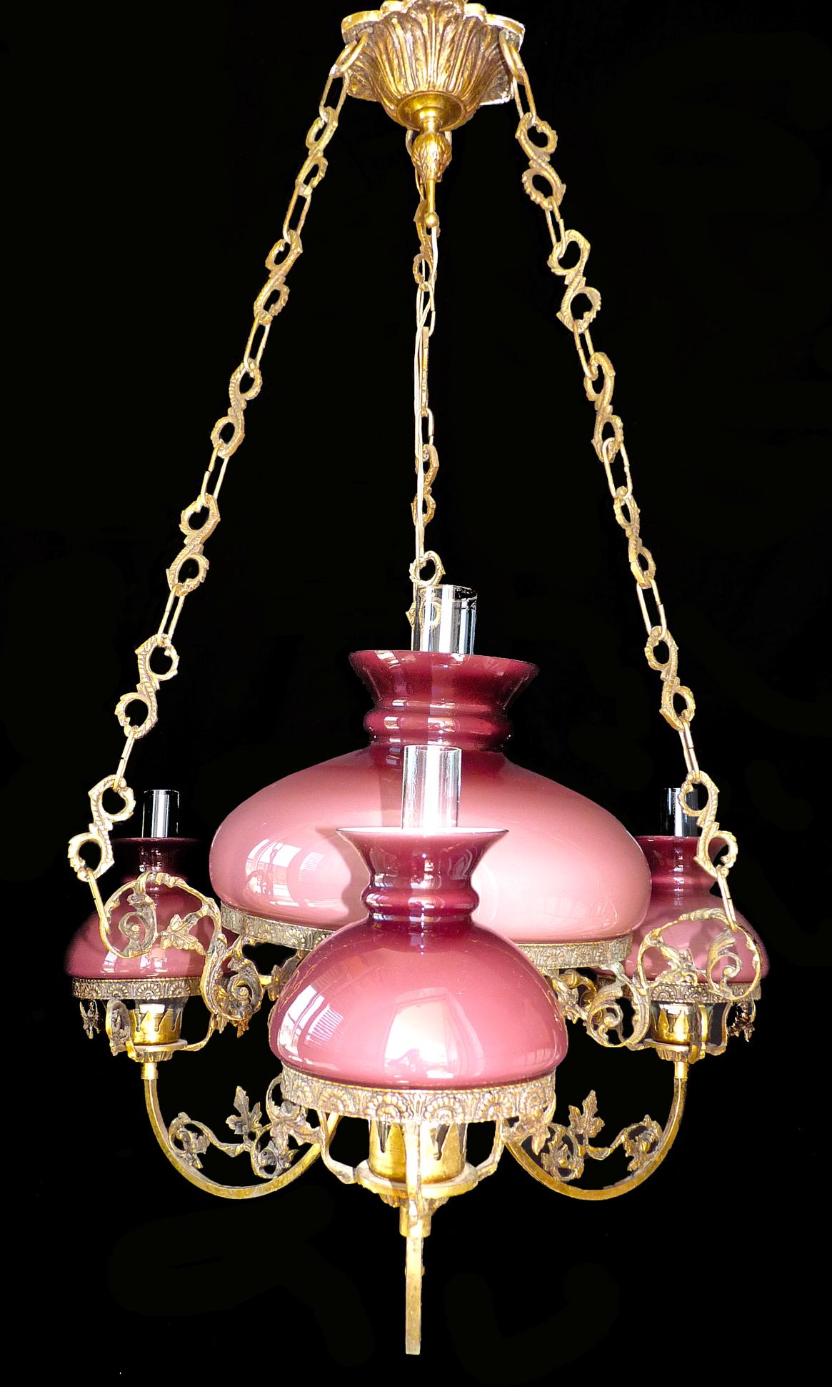 oil lamp chandelier for sale