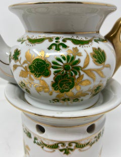 Antique French Vieux Paris Porcelain "Veilleuse" or Tea Warmer Night Light