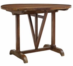 Antique French Vineyard Tilt-top Wine Tasting Table