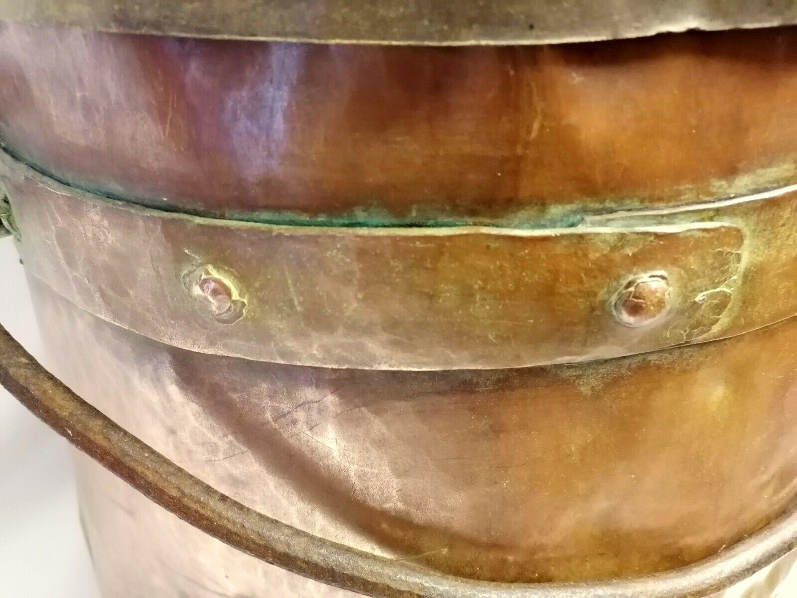 vintage copper cauldron