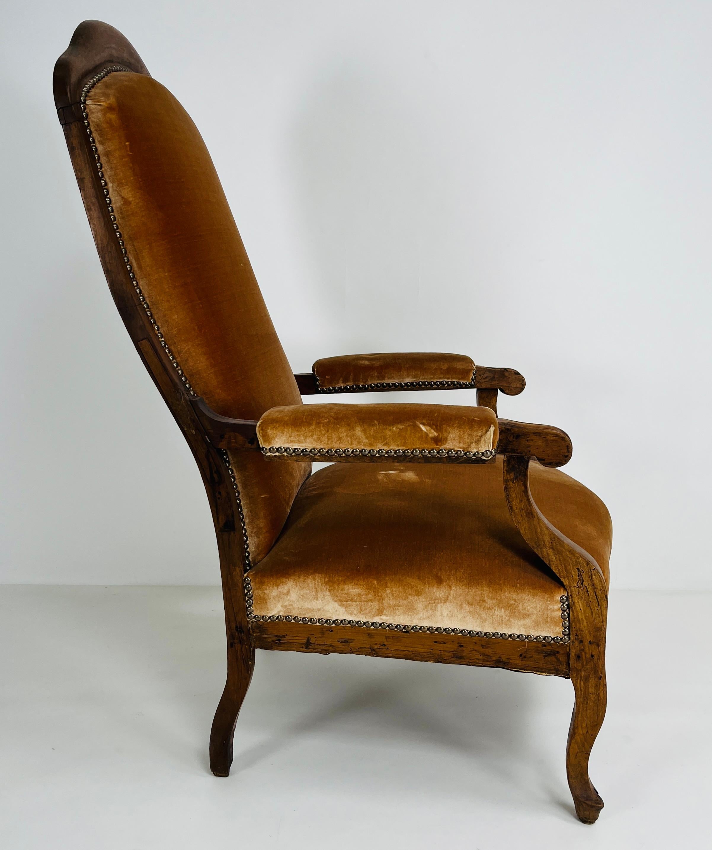 XIXe siècle Antique French Voltaire Armchair en vente