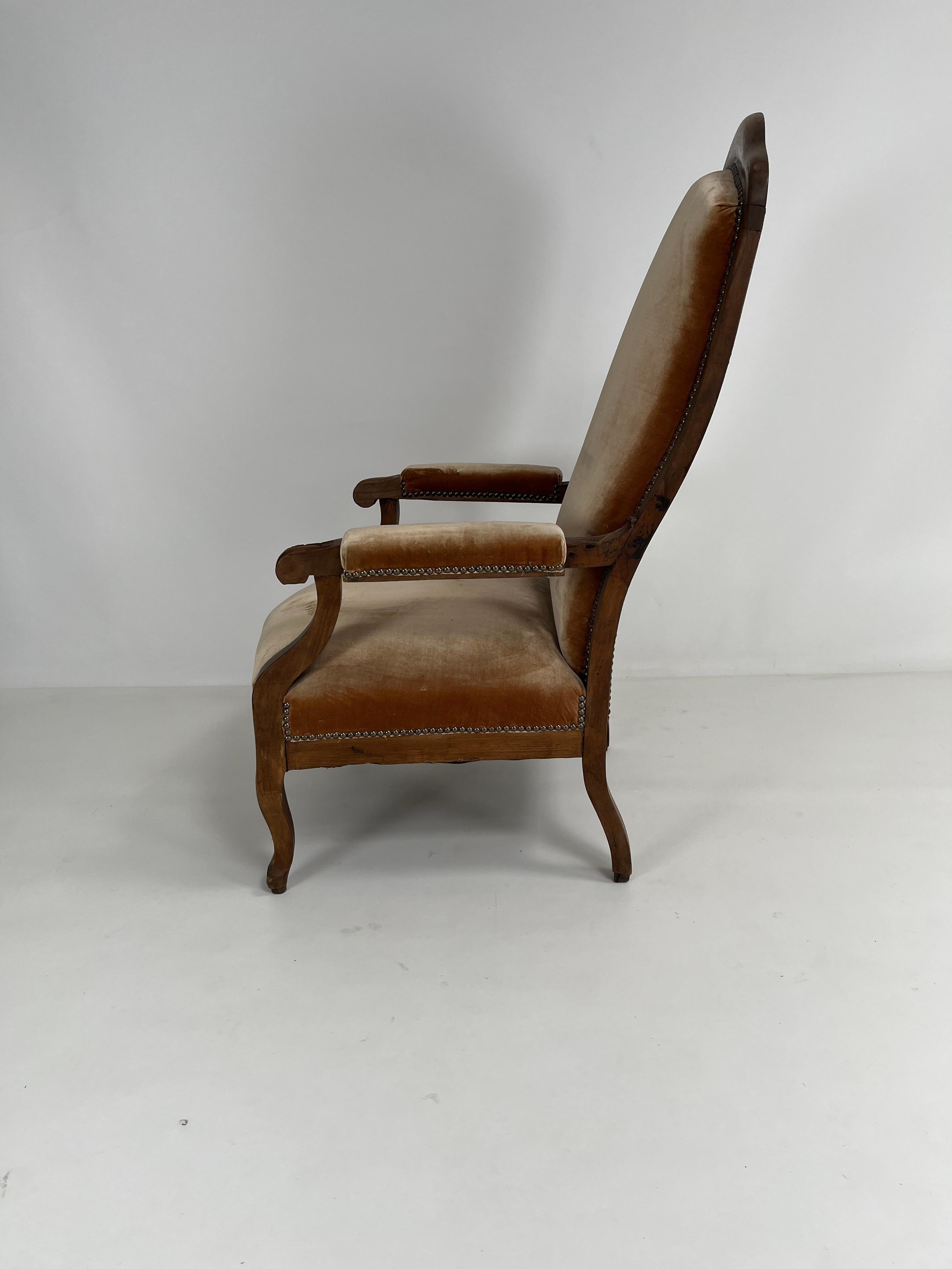 Antique French Voltaire Armchair en vente 2