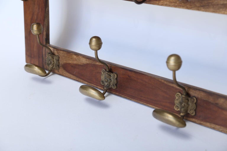 Antique French Wall Hat Rack with Mirror at 1stDibs antique hat rack