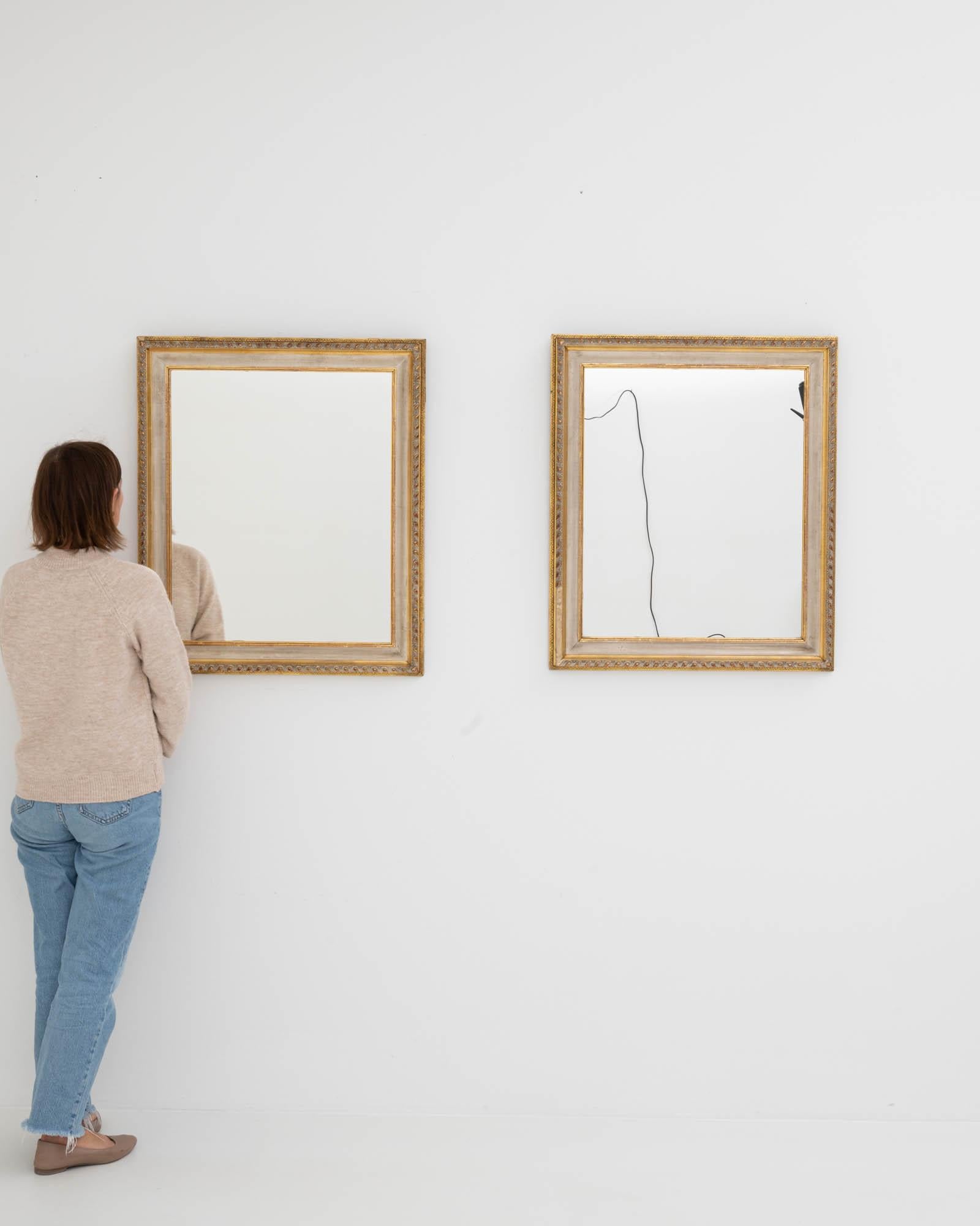 Français Antique French Wall Mirrors, A Pair en vente