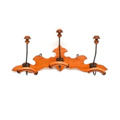Antique French Wall Mounting Hat / Coat Rack