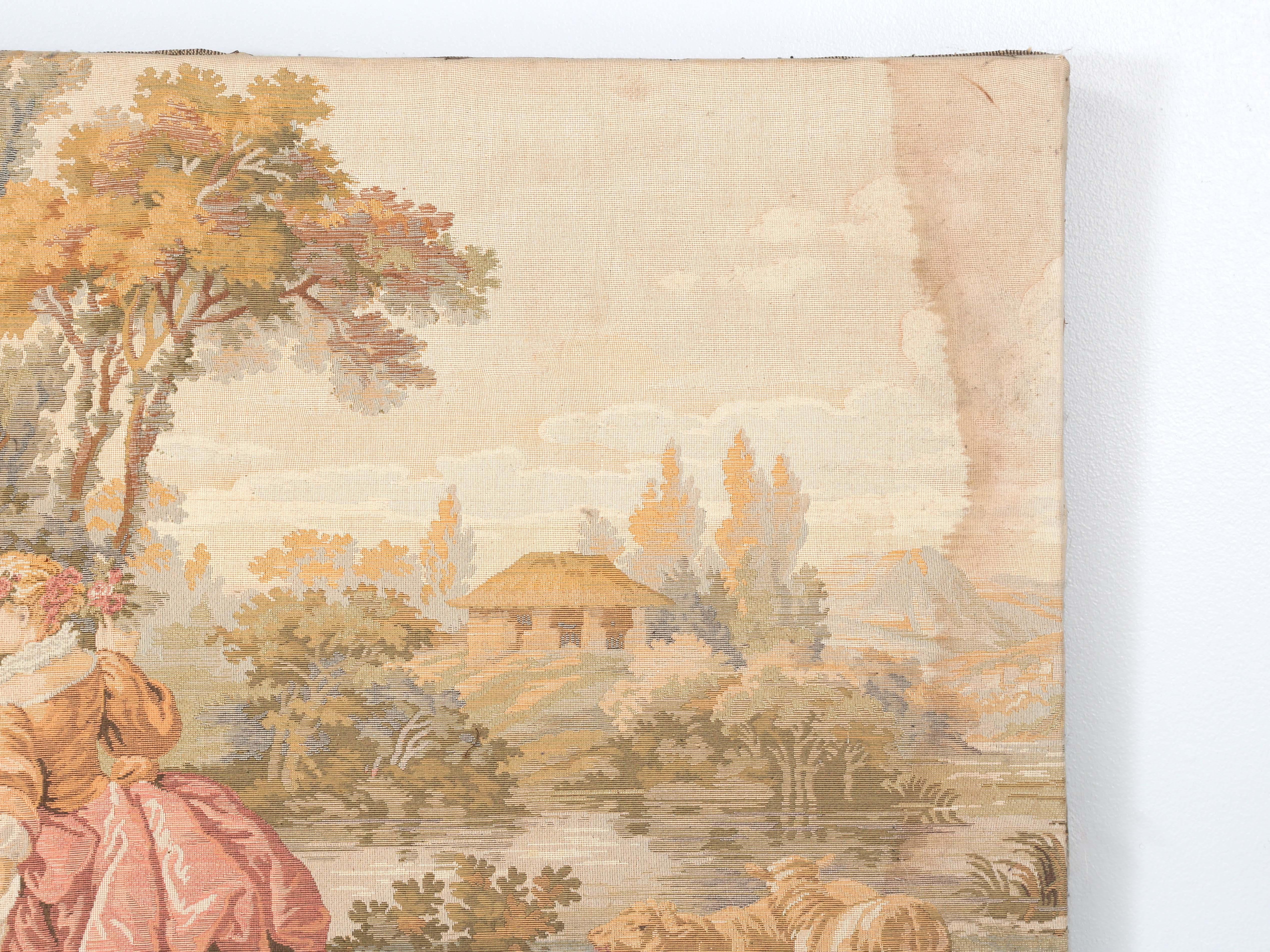 Antique French Wall Tapestry c1900-1920 For Sale 4