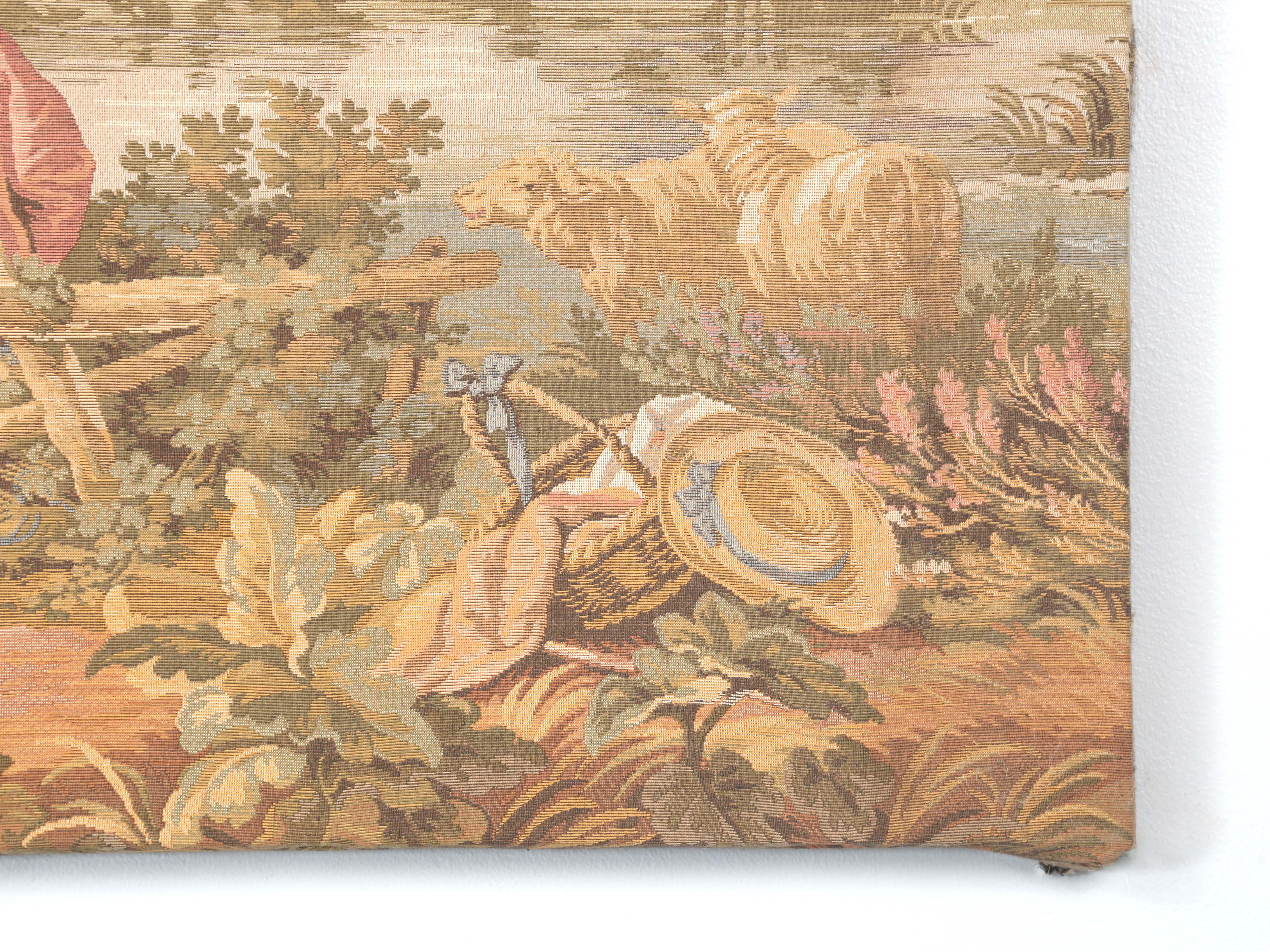 Antique French Wall Tapestry c1900-1920 For Sale 6