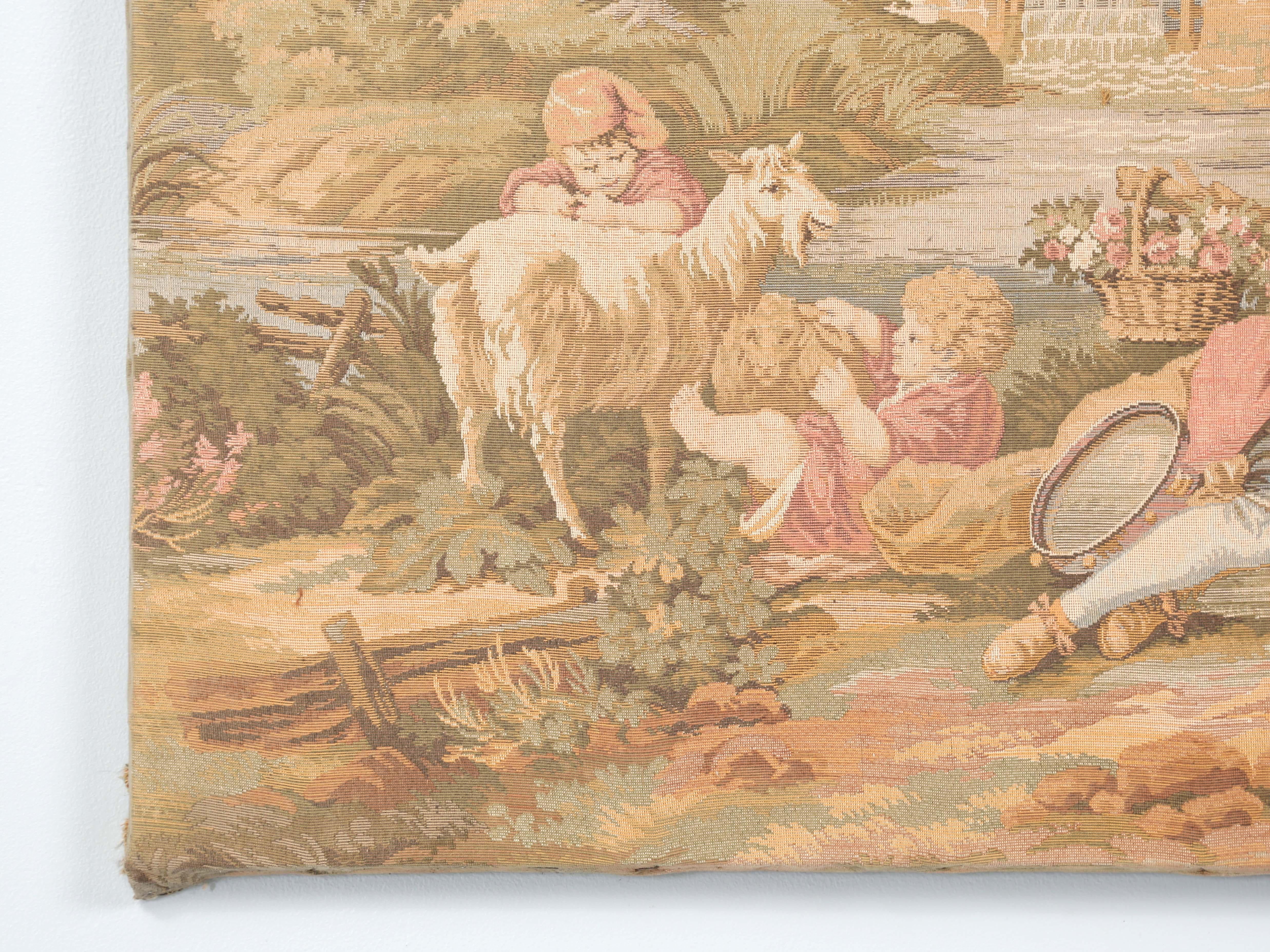 Antique French Tapiz de pared c1900-1920 Francés en venta