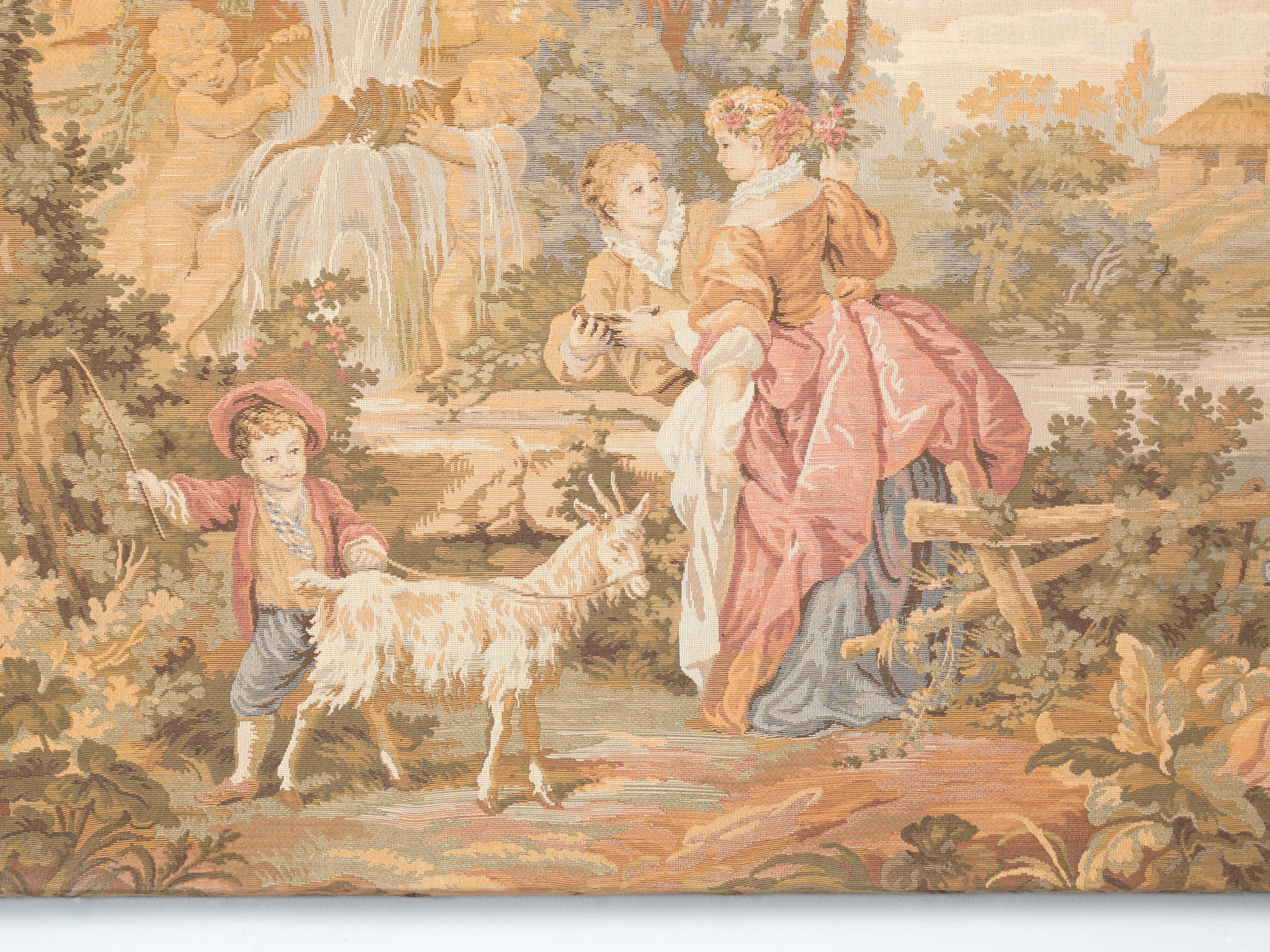 Antique French Wall Tapestry c1900-1920 For Sale 2