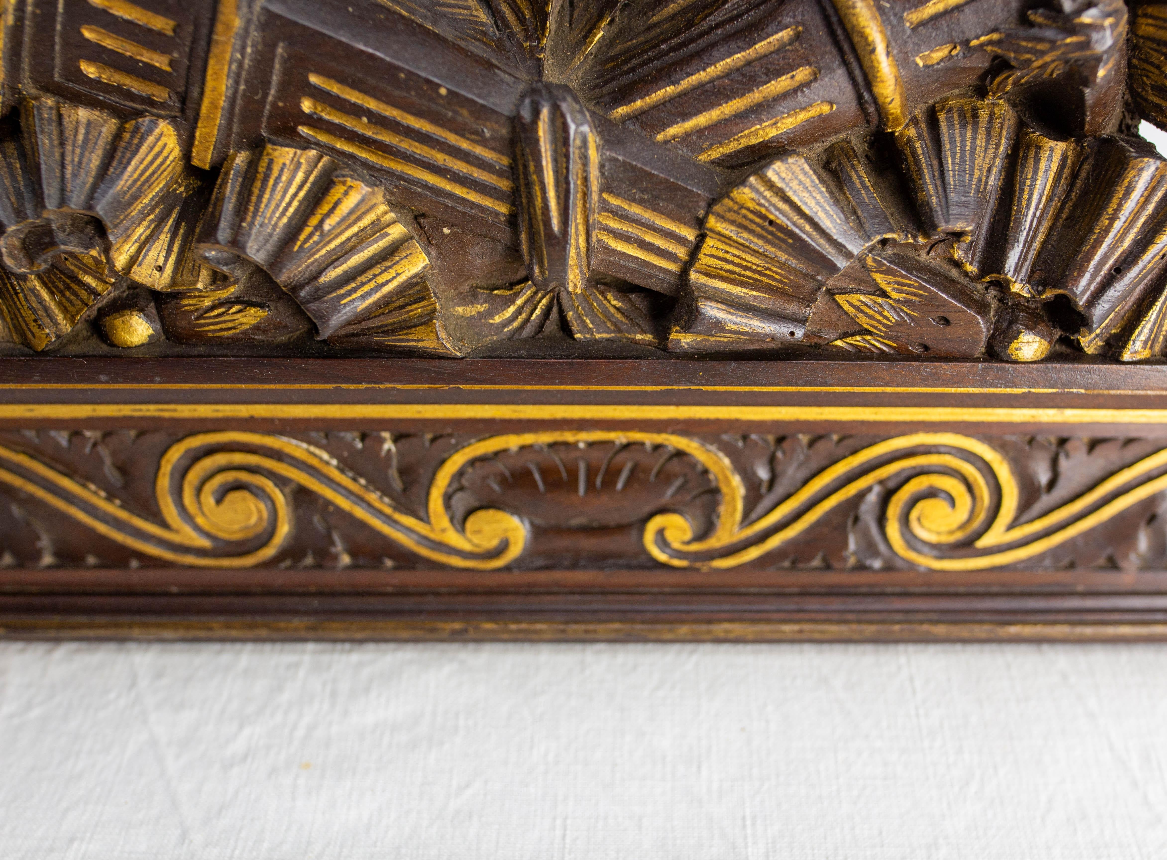 Antique French Walnut Bed Canopy in the Louis XVI Style Late 19 th Century For Sale 2