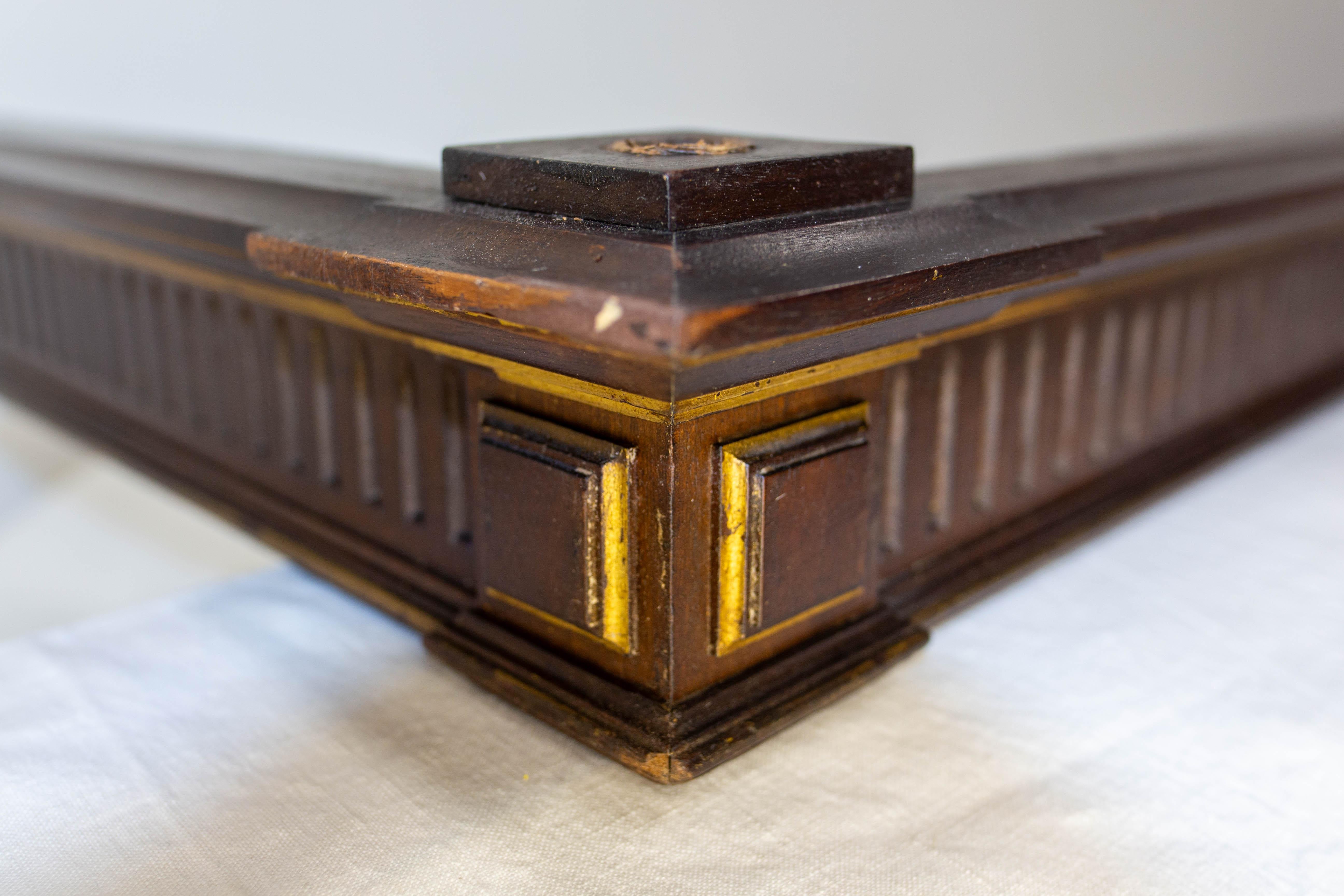 Antique French Walnut Bed Canopy in the Louis XVI Style Late 19 th Century For Sale 4