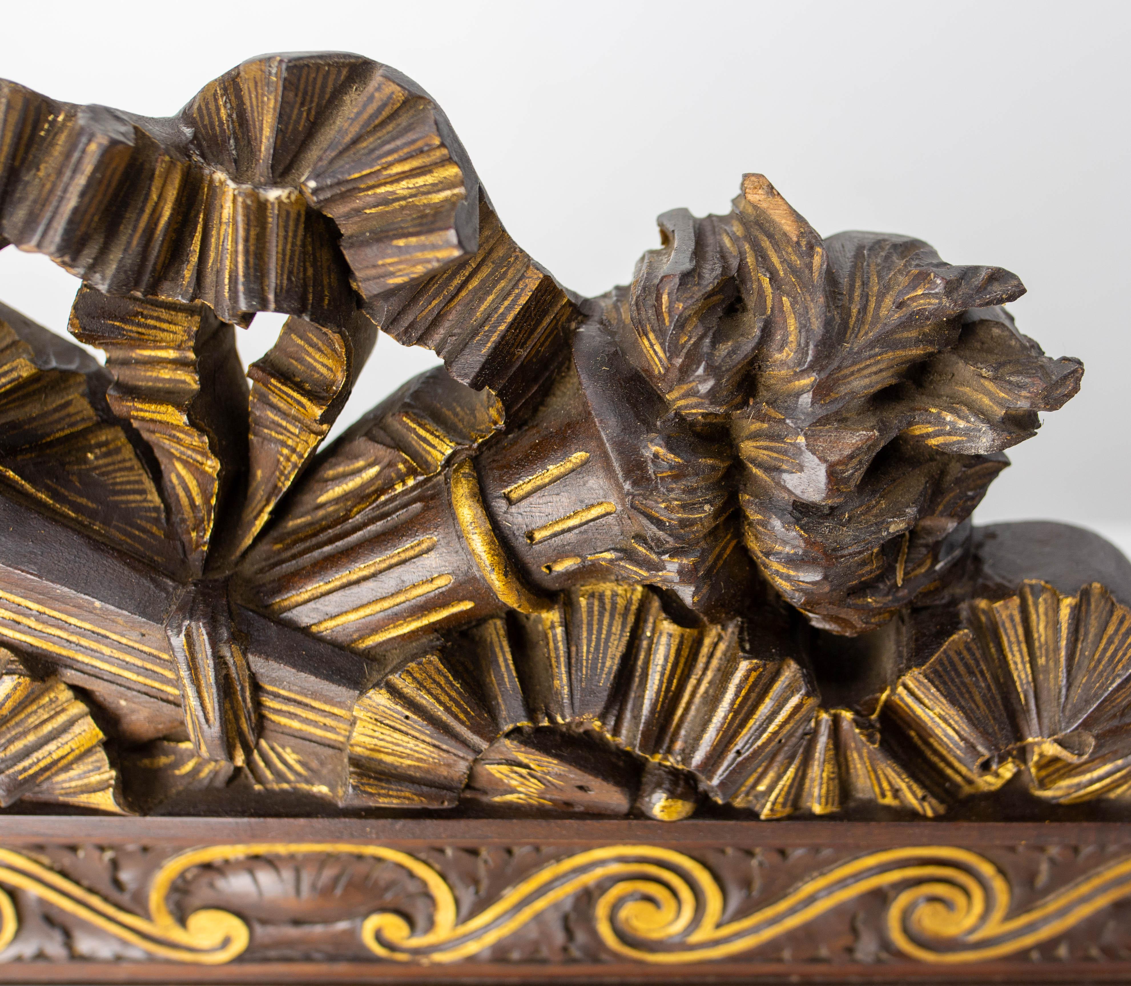 Antique French Walnut Bed Canopy in the Louis XVI Style Late 19 th Century For Sale 5