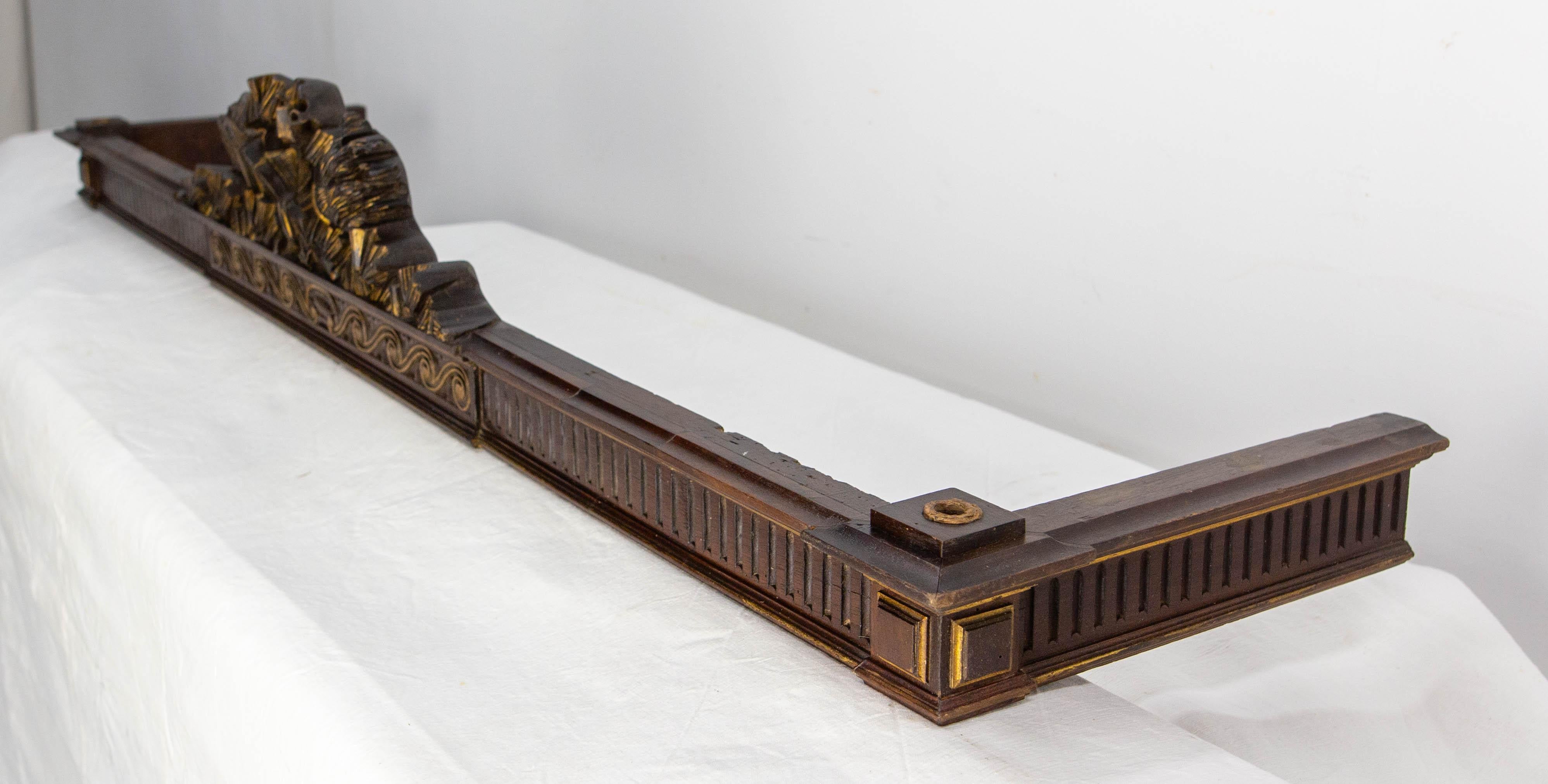Antique French Walnut Bed Canopy in the Louis XVI Style Late 19 th Century For Sale 5