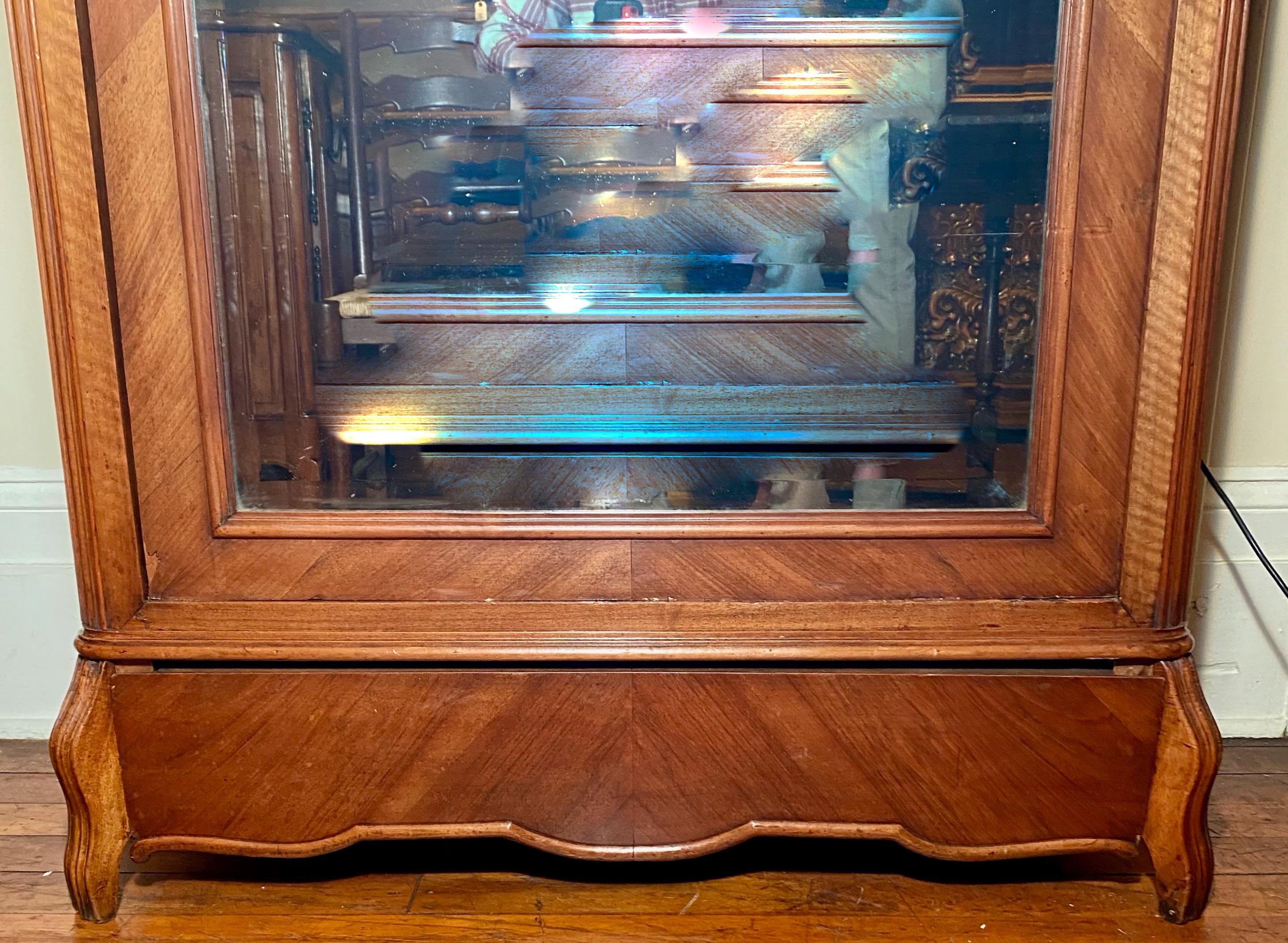 antique armoire with mirror