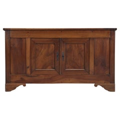 Antique French Walnut Buffet cMid-1800's Unusual Lift Up Top Well Maintained