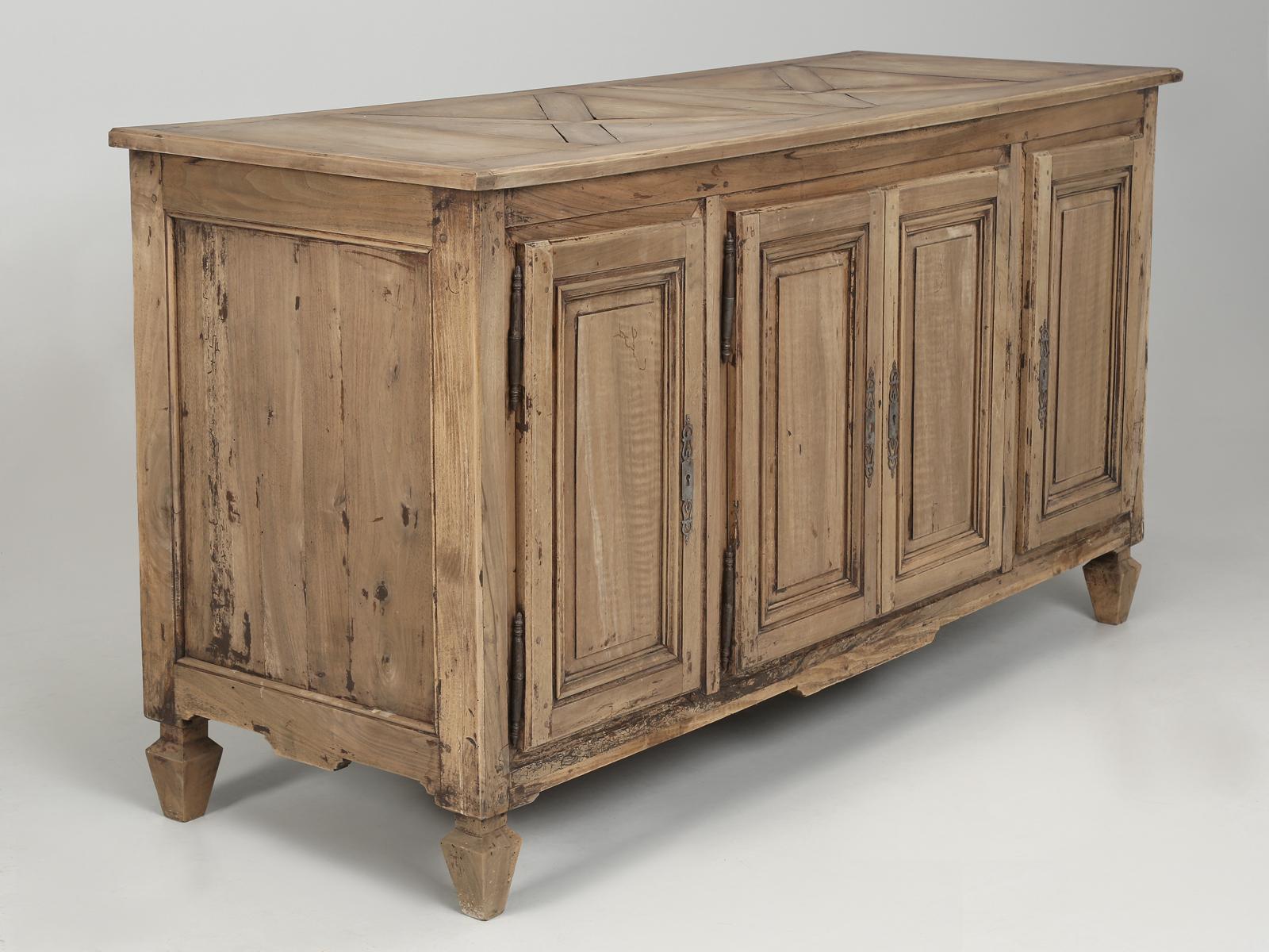 Country Antique French Walnut Buffet in Restored Structurally and Cosmetically Original