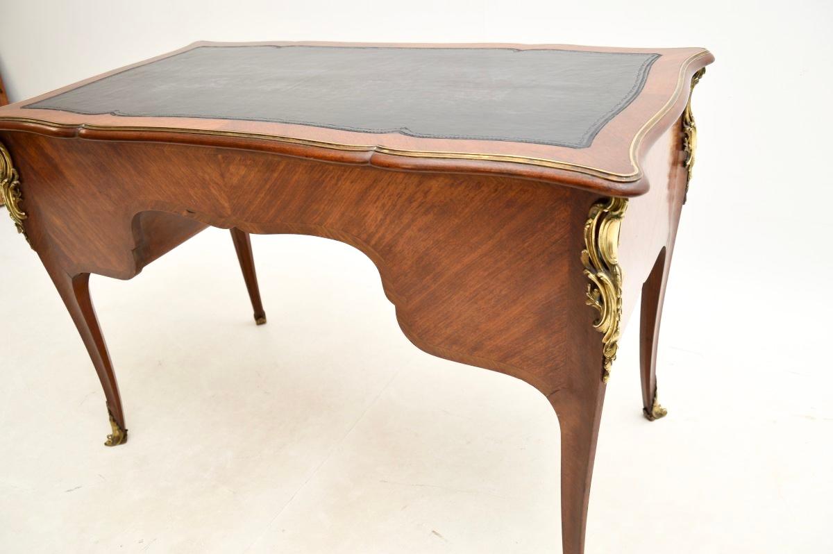 Antique French Walnut Bureau Plat Desk For Sale 6