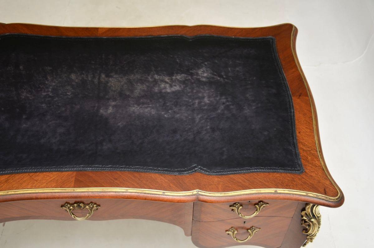 Antique French Walnut Bureau Plat Desk For Sale 2