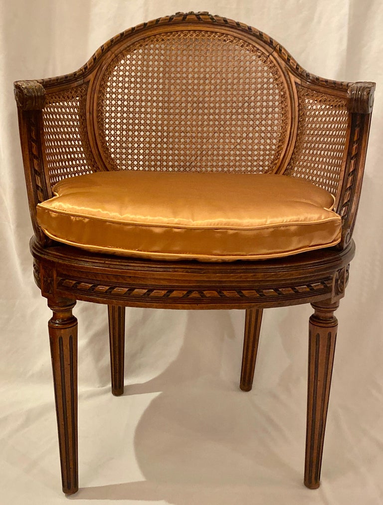 Antique French Walnut Caned Chair, circa 18801890 at 1stDibs