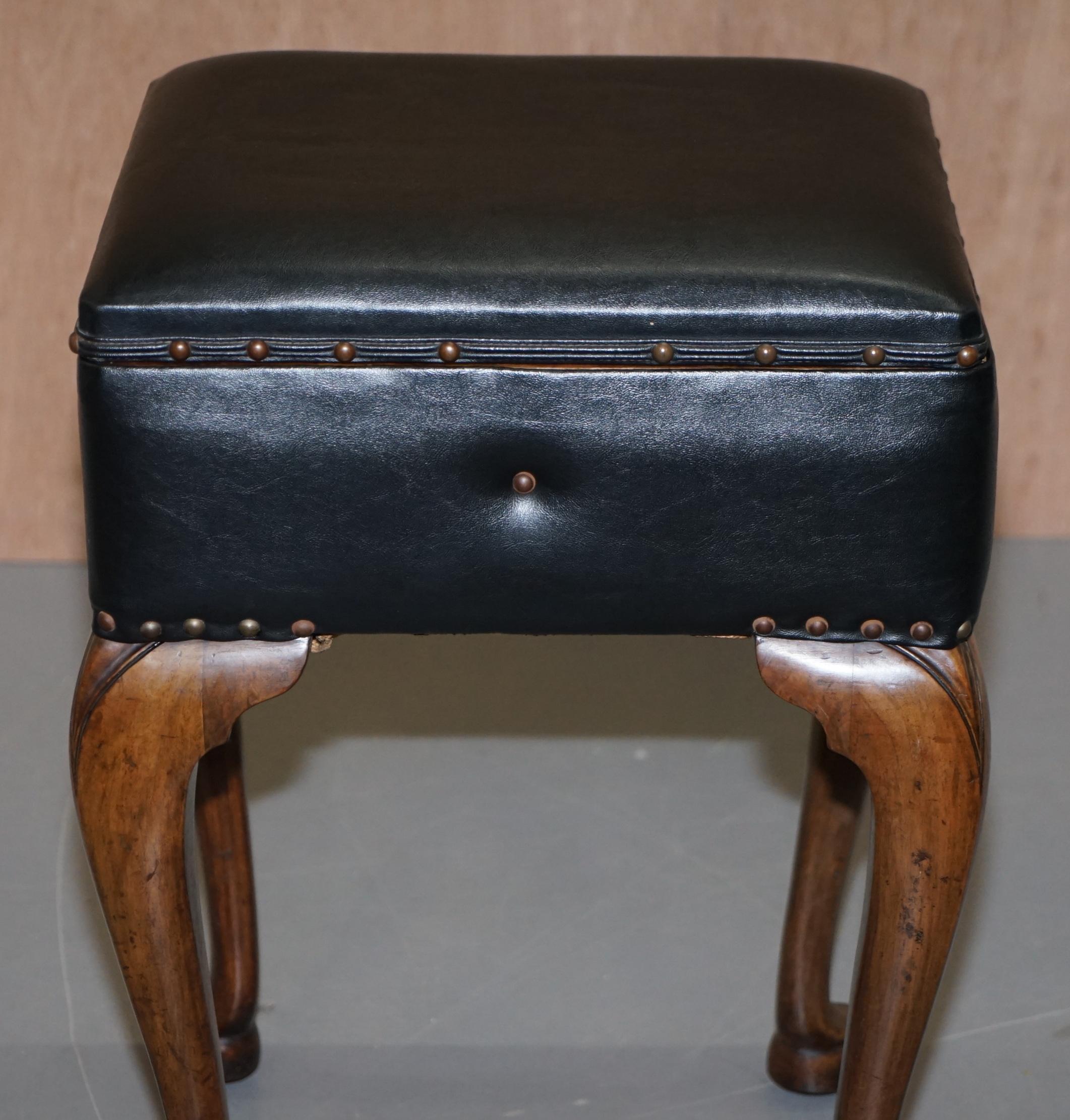 vintage piano stool with storage