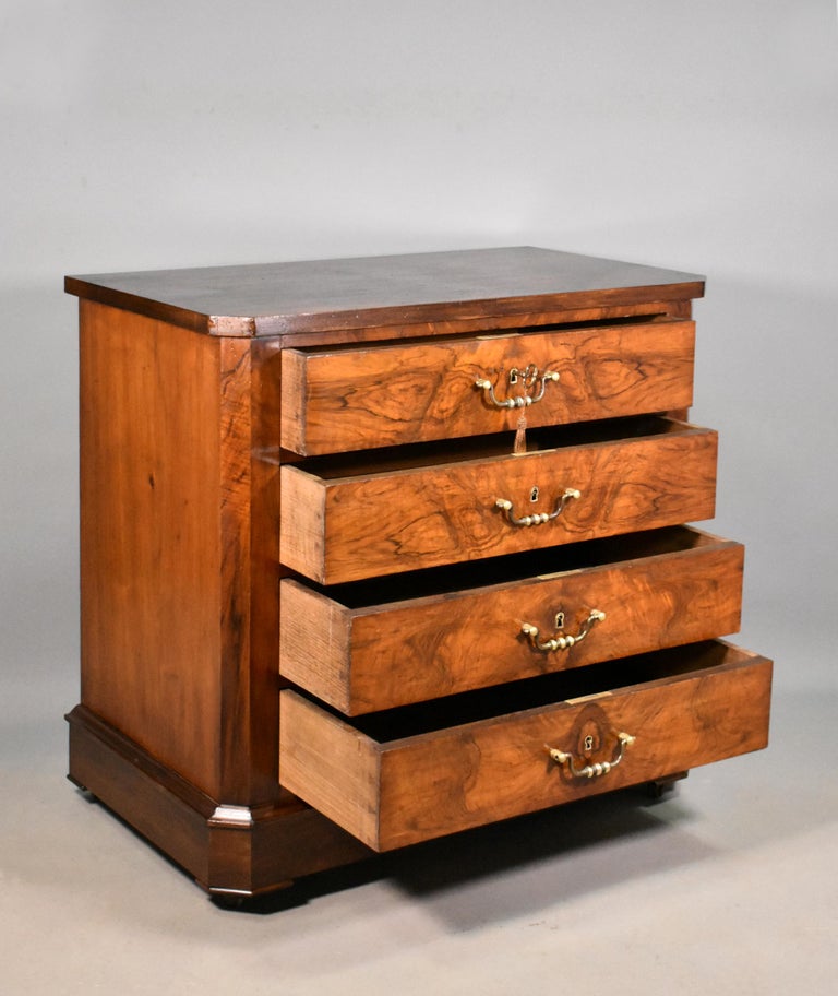 Antique French Walnut Commode Louis Philippe Style For Sale at 1stDibs